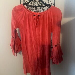 Chelsea and Violet Boutique Women's Coral Dress/Tunic